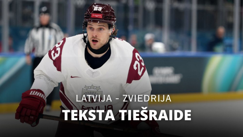 Teksta tiešraide: Latvija - Zviedrija 1:5 (spēle noslēgusies)