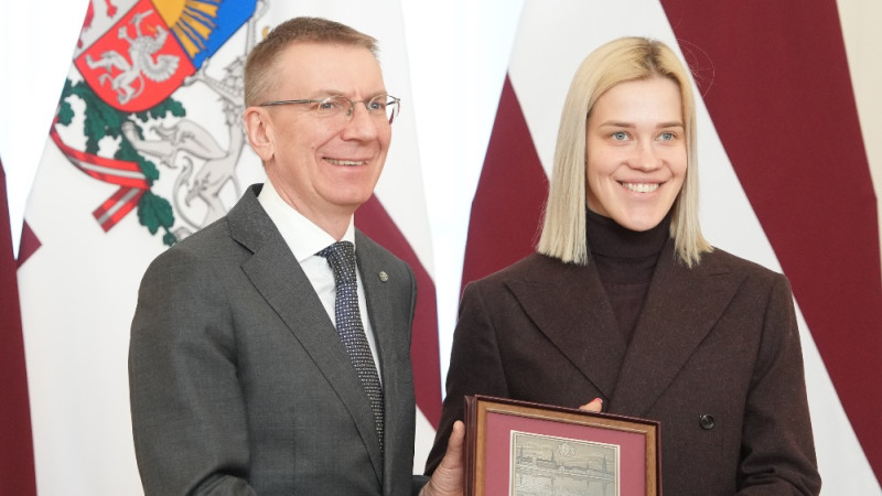 Prezidents Rinkēvičs: "Latvijas olimpiešu solidaritāte ar Ukrainu ir zelts"