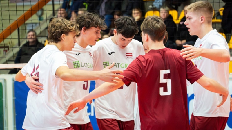 Latvijas U-18 izlases volejbolisti sāk cīņu par iekļūšanu Eiropas U-18 čempionāta finālturnīrā
