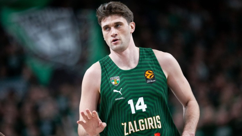 Eirolīgas izslēgšanas spēles zonā esošā ''Žalgiris'' pagarina līgumu ar atslēgas uzbrucēju