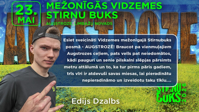 Mežonīgās Vidzemes "Stirnu buks" jau šo sestdien - sezonas trešais posms