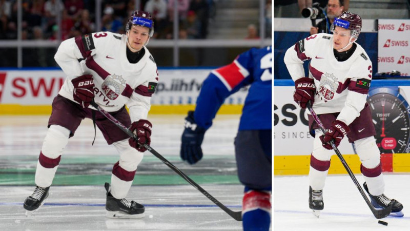 Blakus NHL zvaigznēm: Šmitam viens no spēcīgākajiem metieniem pasaules čempionātā
