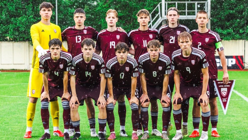 Latvijas U19 izlase pārliecinoši uzvar, taču netiek pie Baltijas kausa