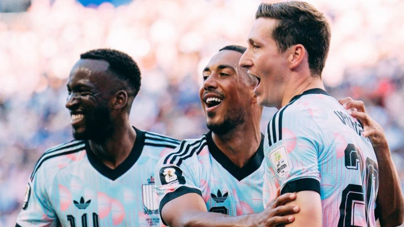 Beļģijas futbola izlase pēc uzvaras pār ASV pazobojas par FIFA