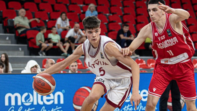 Latvijas U16 basketbolisti pārbaudē kapitulē turku priekšā