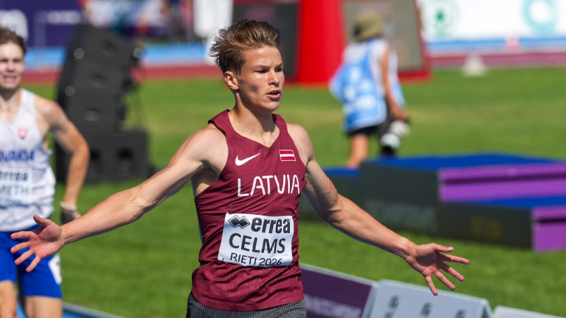 Barjersprinterim Celmam nacionālais rekords un U18 EČ ceturtā vietā