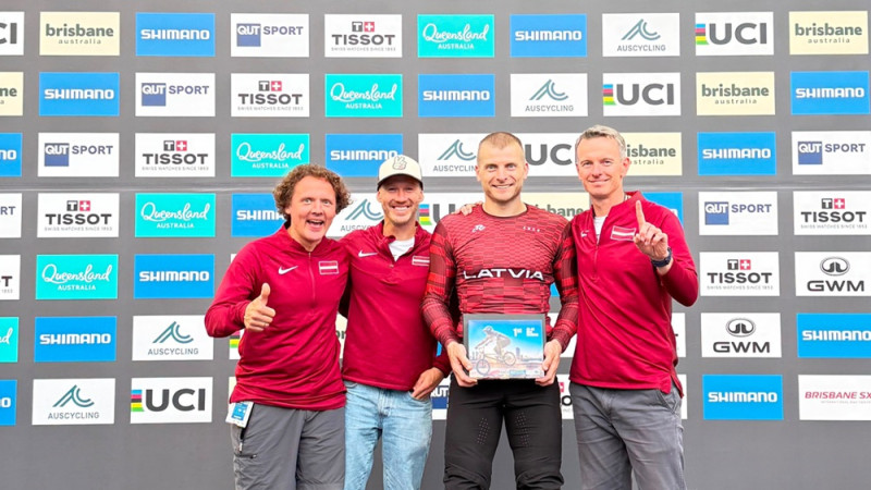 Jonkus ļoti pārliecinoši triumfē UCI BMX Pasaules Challenge čempionāta krūzeru M45–49 grupā