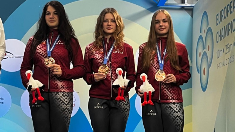 Latvijas izlasei bronzas medaļa komandu vērtējumā šaušanā, Dvarišķe ceturtā Eiropā