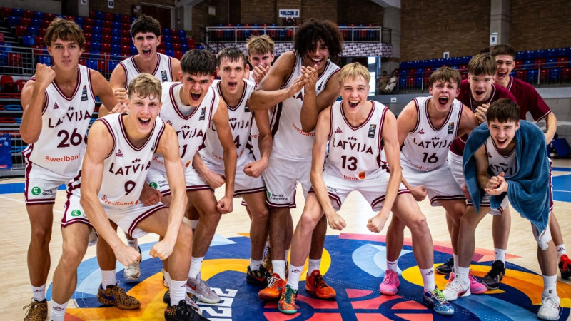 Latvijas U16 basketbolisti favorītu statusā pret Serbiju